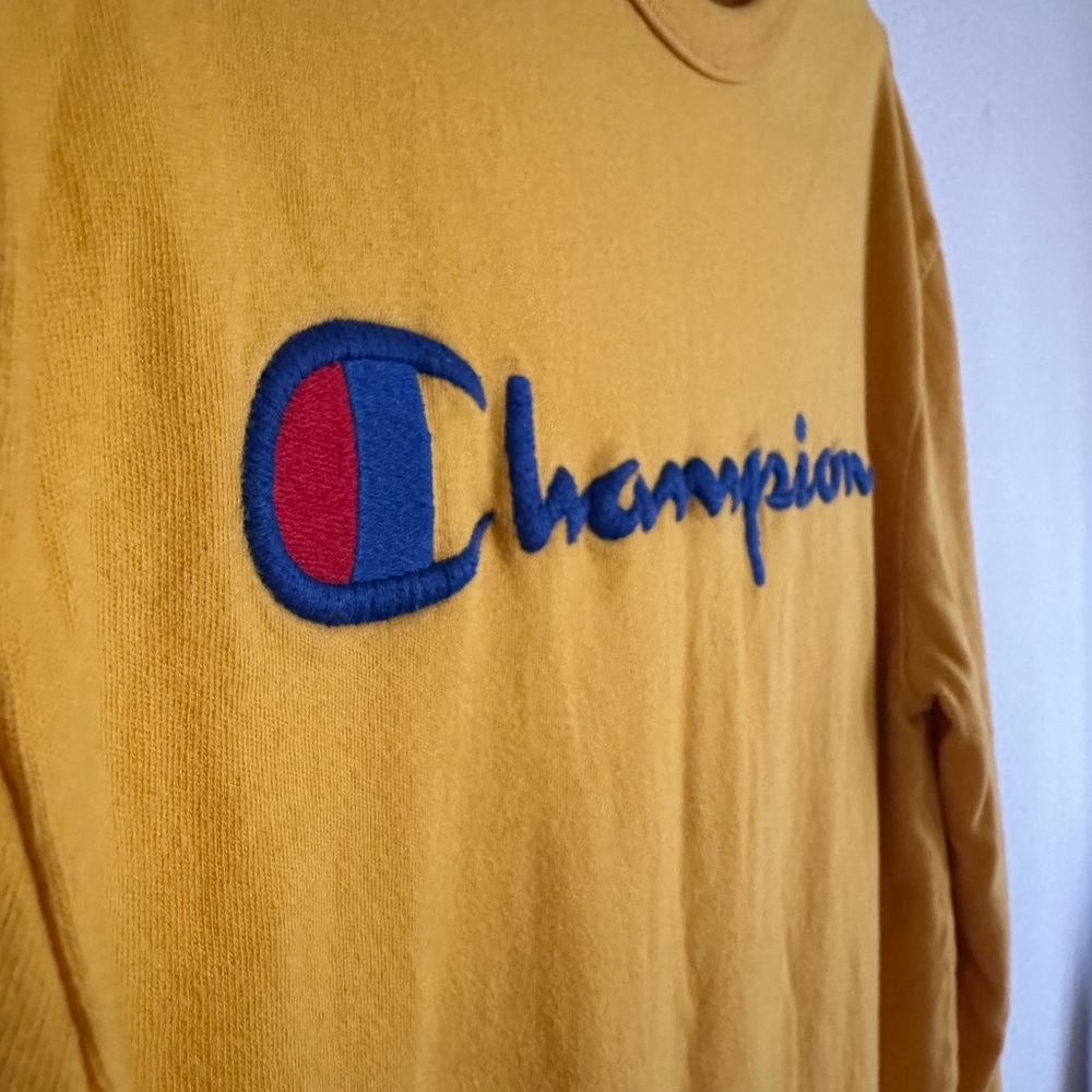 Champion Embroidered Long Sleeve T-Shirt